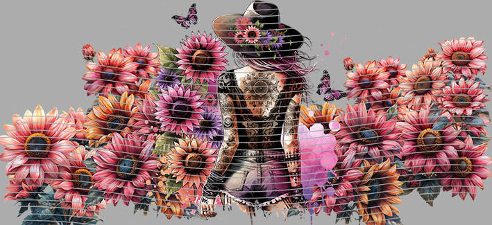 16oz Sunflower Girl-SU-292